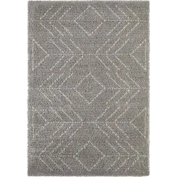 Koberec Koberec boho šedý plyšový Shaggy 80x150 cm