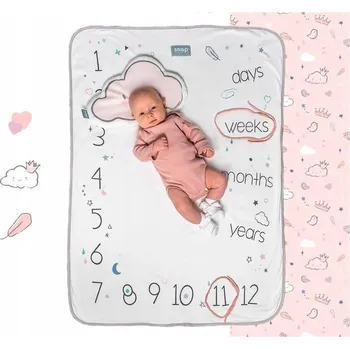 Dětská deka Dusty Pink foto-deka