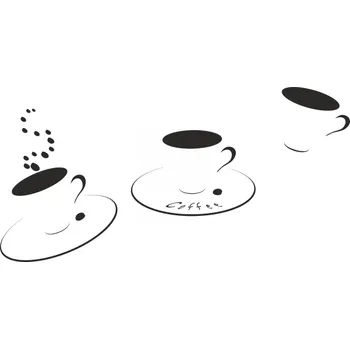 Obraz Samolepka na stěnu šálky Drukant 140 cm