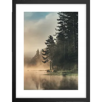 Obraz Obraz plakát v černém rámu do obýváku 30x40 krajina plakáty na zeď