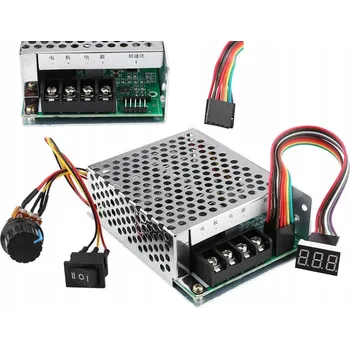 IP kamera PWM REGULÁTOR OTÁČEK DC MOTORU 10-50V 40A 12 24 ZMĚNA SMĚRU OTÁČENÍ DISPLEJ
