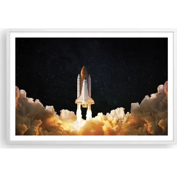 Obraz Obraz plakát v bílém rámu do obýváku 91x61 kosmos foto plakáty na zeď