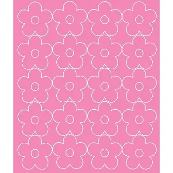 Obraz Nálepky na zeď Květiny 20 ks růžové