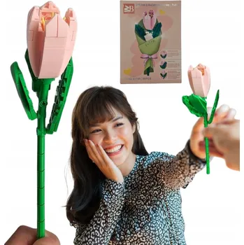 ostatní stavebnice TULIPÁN STAVEBNICE KVĚTINY KVĚTINOVÁ SADA KOSTEK DO VÁZY KYTICE PRO ŽENY