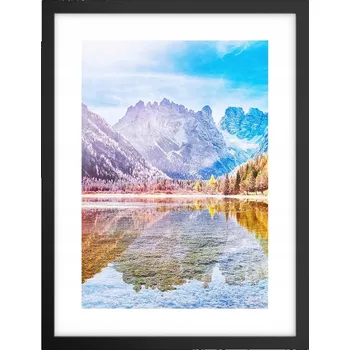 Obraz Obraz plakát v černém rámu do obýváku 30x40 krajina plakáty na zeď