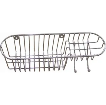 police Kovová police TORO 34,6 x 11 cm, odstíny šedé