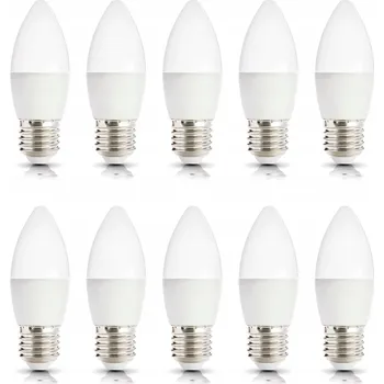 Žárovka 10x LED žárovka E27 6W = 45W - 500lm Neutrální bílá