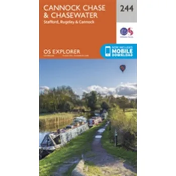 Encyklopedie Cannock Chase - Ordnance Survey [EN] (2015, Skládaná mapa, Ordnance Survey)