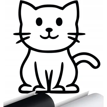 Samolepicí dekorace na vozidlo NÁLEPKA na auto KOČKA KOTĚ KOŤÁTKO 14x13