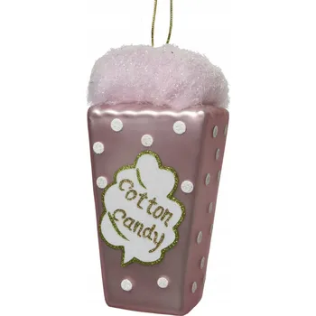 Vánoční dekorace Vánoční Koule vánoční ve tvaru cukrové vaty, ozdoba na zavěšení