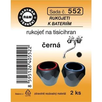 Vodovodní kohout HARTMAN plastová rukojeť k baterii, čtyřhran, hnědá, sada č. 549