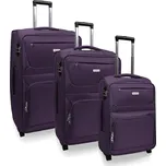 AVANCEA Sada textilních cestovních kufrů GP4725 fialová 2W S,M,L