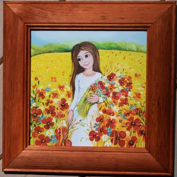 Panenka Zuzana Honsová Maková panenka 28 x 28 cm