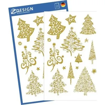 samolepka AVERY Z-DESIGN Vánoční samolepky stromků - 52273