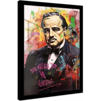 Obraz OBRAZ NA ZEĎ V RÁMU PLAKÁT MOTIVAČNÍ KMOTR ÚSPĚCH 40x30