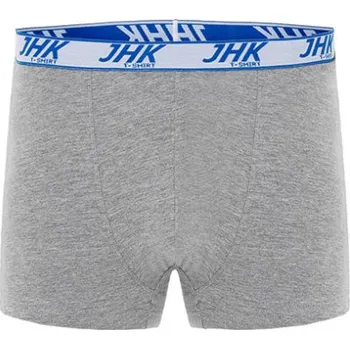 Boxerky Jhk Pánské krátké boxerky - 3 kusy JHK900 Grey Melange S