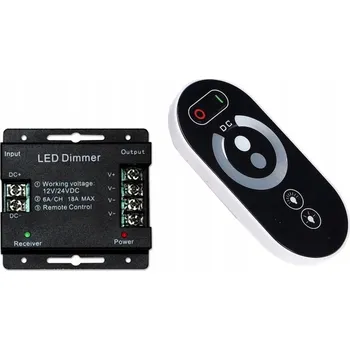 Příslušenství pro LED osvětlení RF Stmívač 12V 216W 18A s Dotykovým Dálkový Ovladač pro LED