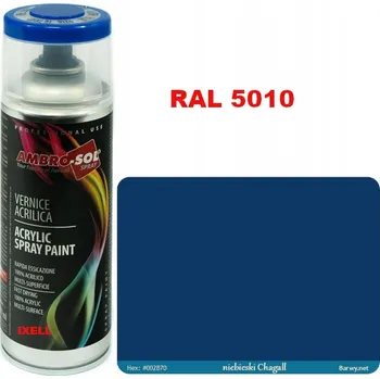 Barva ve spreji RAL 5010 AKRYLOVÝ LAK ve spreji modrý LESK 1233