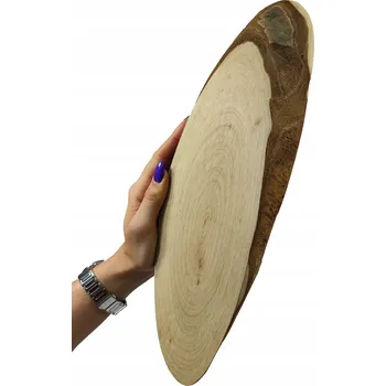 Dřevěný plát CZEREMCHA eliptická délka 25-30cm dřevěný ozdobný podnos tác