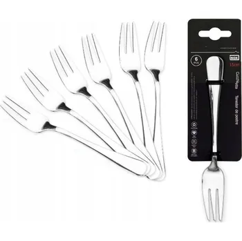 Příbor VIDLIČKY DEZERTNÍ MALÉ NA DORT KOLÁČ 6 kusů DO MYČKY 15 cm