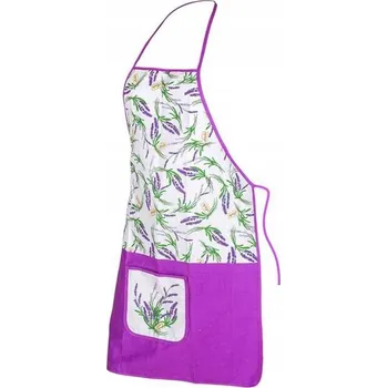 Kuchyňská zástěra KUCHYŇSKÉ POTŘEBY KUCHYŇSKÁ ZÁSTĚRA s dekorem levandule pro maminku, babičku dárek