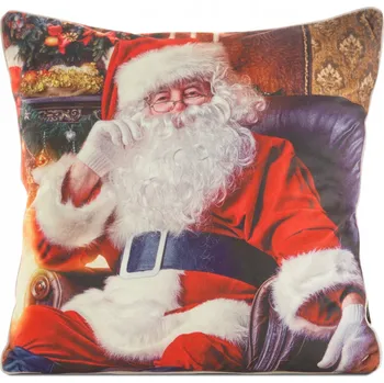 Povlak na dekorativní polštářek Povlak na polštář 45x45 cm dekorativní Eurofirany Vánoce Mikuláš