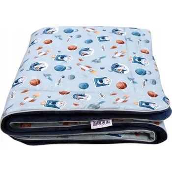 Dětská deka Hřejivá deka Minky 75 x 100 cm Mise na Mars Šedá