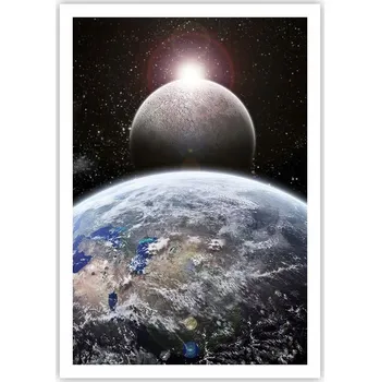 Obraz Plakát na zeď bez rámu 70x100 kosmos obraz plakáty do obývacího pokoje ložnice