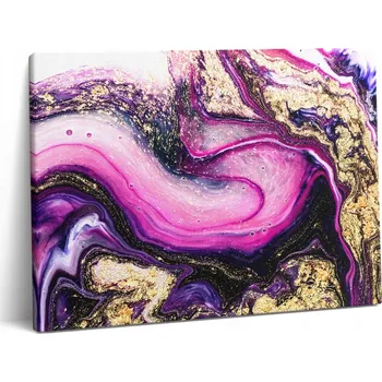 Obraz Obraz Na Plátně Do Předsíně Klasická Mramorová Abstrakce Se Zlatem