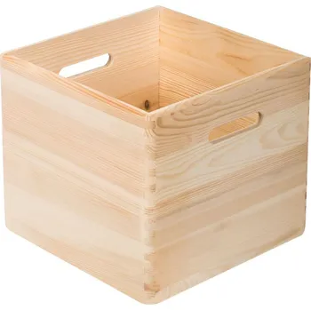 Úložný box Astigarraga Dinamic Dřevěná bedna, 30 × 30 × 30 cm, borovice CBS303030