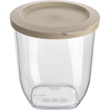 Dóza na potraviny Dóza na sypké potraviny CONNECT, plastová, 1000 ml, béžové víko, KOZIOL