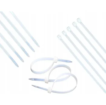 Stahovací páska Stahovací pásky nylonové NELSON bílé 9,0x500 mm 100 ks stahovací pásky NOMI