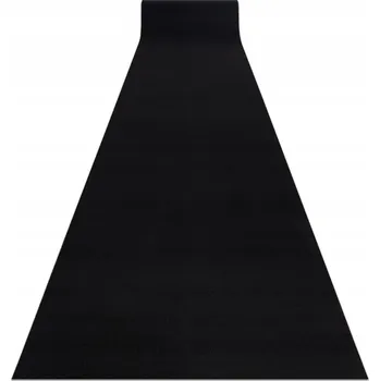 Koberec PODGUMOVANÝ BĚHOUN HLADKÝ JEDNOLITÝ RUMBA 120 cm černý ^*Q3514