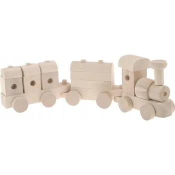 Obraz Dřevěný vláček, hračka, dřevěné vláček EKO