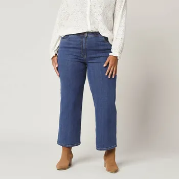 Dámské džíny Blancheporte Široké 7/8 džíny modrá 46