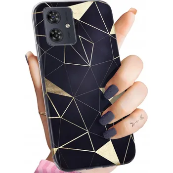 Pouzdro na mobilní telefon Hello Case pro Motorola Moto G54 zlatý