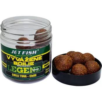 Boilies Jet Fish Vyvážené Boilie Legend Range 250 ml 24 mm - Chilli Tuna