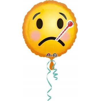 Balónek Fóliový balónek Emotikon – Zdraví, 43 cm