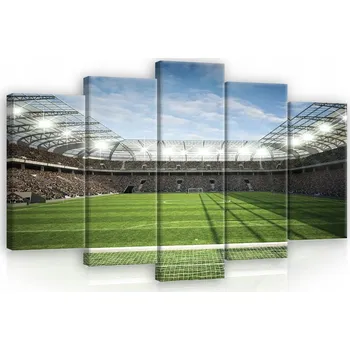 Obraz OBRAZ NA PLÁTNĚ CANVAS 100x60 MÍČ STADION ZÁPAS