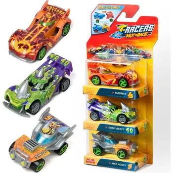 autíčko Auta pro děti Magicbox T-Racers Mix 'N Race 3 balení vícebarevné