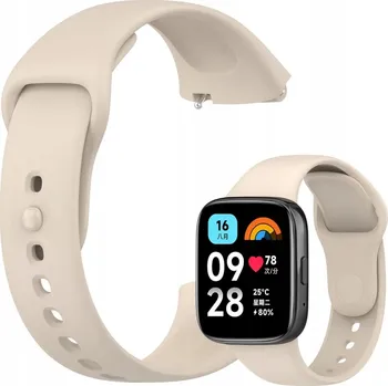 Příslušenství k chytrým hodinkám ŘEMÍNEK PRO HODINKY CHYTRÉ HODINKY XIAOMI REDMI WATCH 3 LITE / ACTIVE BÉŽOVÝ ŘEMÍNEK