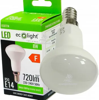 Žárovka LED žárovka R50, 8W (ekvivalent 60W), patice E14, 3000K, teplá bílá