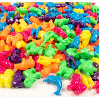 Dětské navlékací korálky DIY Sada korálků zvířátka na výrobu šperků náramků 250 ks