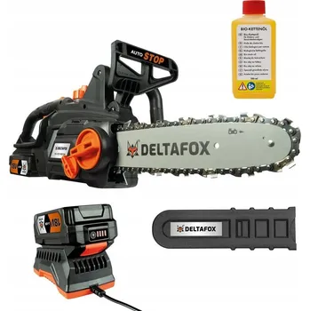 Motorová pila Nová akumulátorová pila DELTAFOX 18V 4,0 Ah, délka lišty 25 cm