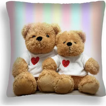 Polštář POLŠTÁŘ VALENTÝN LOVE-16 MEDVÍDCI POVLEČENÍ PL