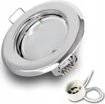 Bodové svítidlo Stropní svítidlo zapuštěné Kwazar Luminaire 7 W GU10 stříbrné