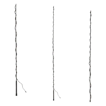 Dvoudílný lonžovací bič -černá, 180 cm