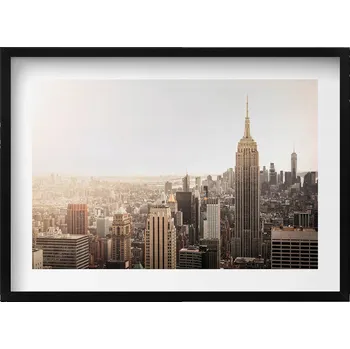 Obraz Dekorativní nástěnný obraz v rámu do obýváku Architektura New Yorku 70x50 cm