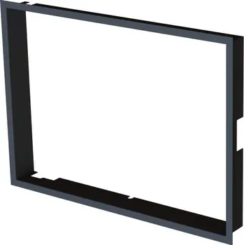 Krbová vložka BEF HOME Zazdívací rámeček čtyřstranný černý 1x90°- hloubka 60mm, BEF THERM (V) 7