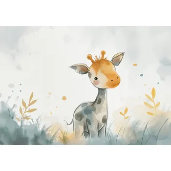 Plakát Plakát Malá Žirafka bez rámu 66,5 x 46,5 cm